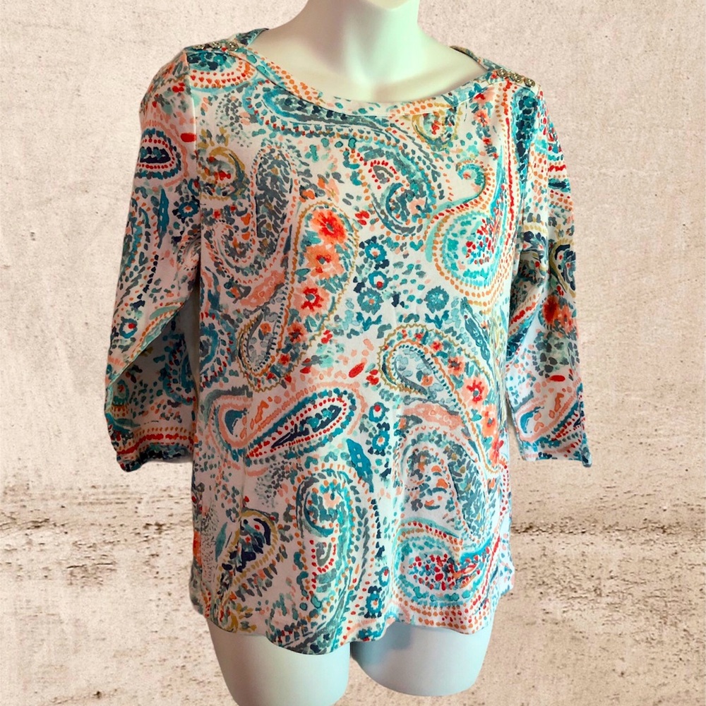 Colorful Croft & Barrow Tee